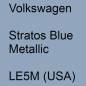 Preview: Volkswagen, Stratos Blue Metallic, LE5M (USA).